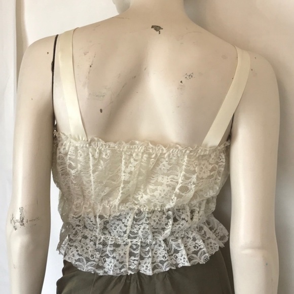 💔SOLD 💔Vintage lace tank top crop top - Picture 3 of 5